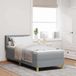 Maison Exclusive - Lit avec ressorts ensachés et matelas, gris clair, 80 x 200 cm, textile