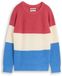 TOM TAILOR Trui blauw / framboos / wit