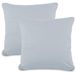 aqua-textil Classic Line kussensloop, 80 x 80 cm, zilvergrijs katoenen kussensloop, ritssluiting Jersey kussensloop