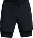 Under Armour UA LAUNCH 5'' 2-IN-1 SHORTS-BLK Heren Sportbroek - Zwart - Reflecterend