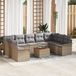 vidaXL Banc de jardin beige polyrattan