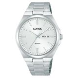 LORUS Analoog kwartshorloge voor heren met roestvrijstalen armband RH399AX9, zilver