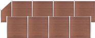 vidaXL Schuttingset - Composiet - Bruin - 1484x186 cm