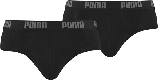 PUMA Boxershort Heren BASIC BRIEF 2P - Black / Black