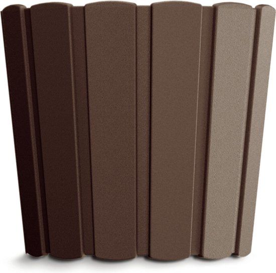 Prosperplast Wood-look Plant Pot - 14.5cm - Brown