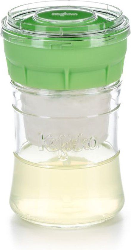 Kefirko Kaas Kefir maker 848 ml. - Groen/Transparant