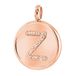 Lucardi Dames Gerecycled just.d stalen hanger roseplated letter kristal - Hanger - Staal - Rosékleurig