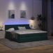 Prolenta Maison Exclusive - Ottoman bedframe met donkergrijs matraskussen, 160x200 cm, fluweel