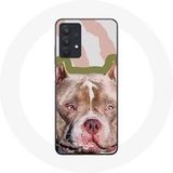Maniacase Hoesje voor Samsung Galaxy A32 5G Bruine Pitbull Hond