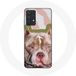 Maniacase Hoesje voor Samsung Galaxy A32 5G Bruine Pitbull Hond