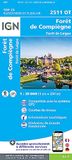 2511Ot IGN Forêts de Compiègne et de Laigue 1:25 000 Kaartendeck