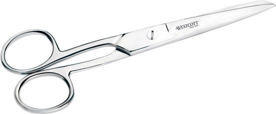 Westcott Schaar 13cm RVS Glanzend Linkshandig - 4027521512573