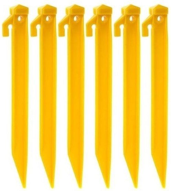 Camp Active Tent Haringen - 216 mm - Geel - 6 Stuks