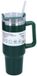 Alpina Bouteille isotherme avec paille – 1.200 ml – Bouteille isotherme en acier inoxydable – Isolation à double paroi – Anti-fuite – Vert