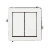KARLIK ELEKTROTECHNIK DWP-2 série, blanc, cadre pour prises et interrupteurs