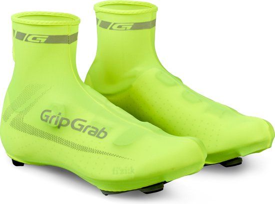 GripGrab RaceAero Hi-Vis Wielren Overschoenen - Geel Hi-Vis - Unisex - One Size