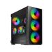 Savio Prime X1 ARGB Glass Black Midi Tower