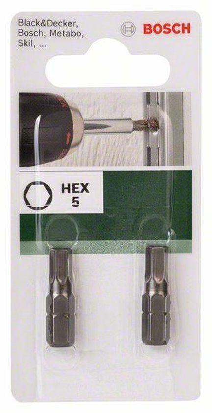 Bosch - Schroefbit standaard HEX HEX 5, 25 mm