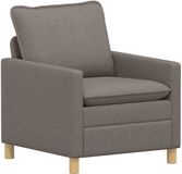 vidaXL Bank Taupe Stof 76 x 81 x 87,5 cm