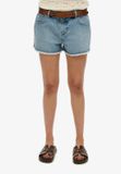 Superdry Mid Rise Denim Hotpants Dames Jeans shorts W29
