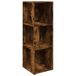 VidaXL Hoekplanken 33 x 33 x 100 cm engineered wood gerookt eiken