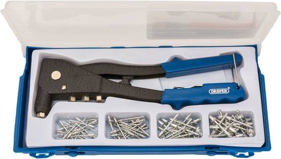 Draper Tools Klinknagel pistool set blauw 27843