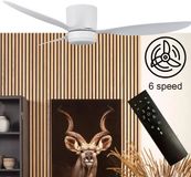 Naamloos Freelight Plafondventilator Brezza Ø 132 cm met verlichting wit