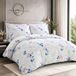 Parure de lit 200 x 220 cm - Coton avec imprimé floral - 3 pièces