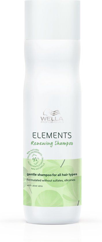 Wella Elements Renewing Shampoo 250ml - For All Hair Types - Unisex