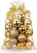 Inge-glas Inge's Christmas Decor Gmbh 20x stuks kunststof/plastic kerstballen goud mix 6 cm in giftbag