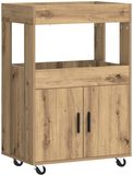 vidaXL Bar Kar Artisanaal eiken 60 x 39,5 x 89 cm Bewerkt hout