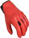 Macna Rouge gant de moto perforé pour femme - Cuir - Rouge/noir - Taille XS