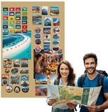Anwicar Rechthoekige Magneet Bord - Magnetisch memobord - Magnetisch prikbord - Gold