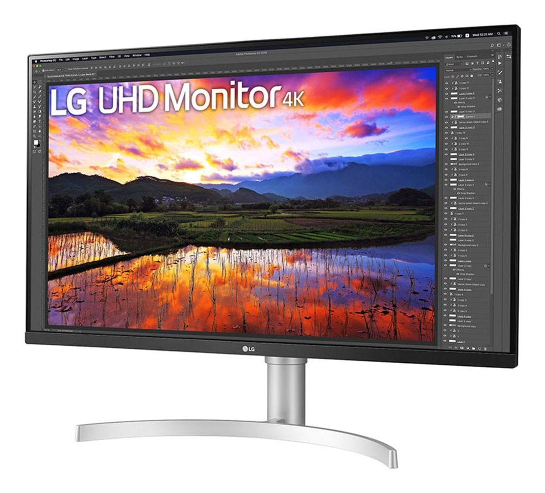 LG 32UN650K-W 32" 4K UHD Monitor - IPS, 60Hz, HDMI, DisplayPort