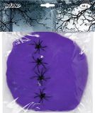 Boland Spinrag met spinnen 60 g violet