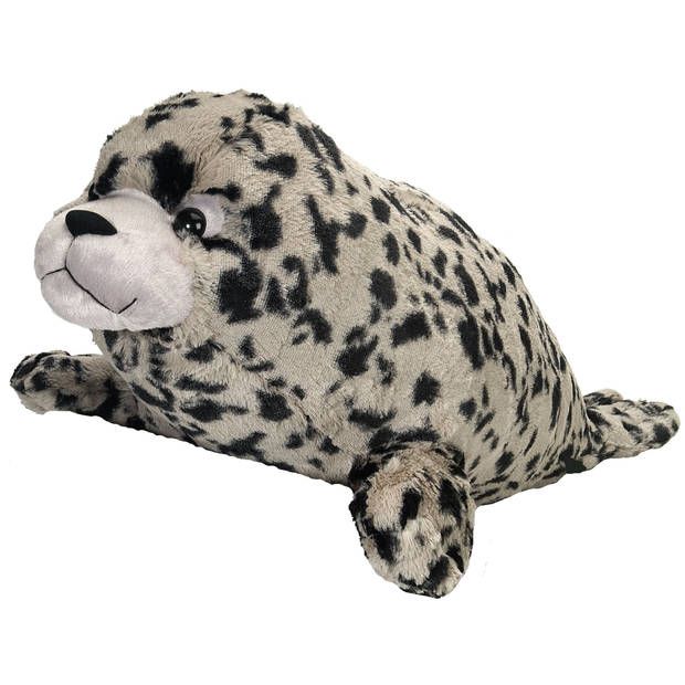 Wild Republic Knuffel Zeehond Junior 76 Cm - Grijs/Zwart
