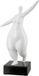 Rawa Sculptuur dikke dame - 14x28x37 - wit zwart - polyresin