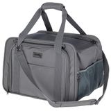 Kerbl Pet Draagtas Vacation, Transporttas, Transportbox, Grijs, 40 X 30 X 27 Cm, Voor Kleine Honden En Katten Tot 15 Kg, Geschikt Voor Vliegreizen, Netuitbreiding, Wasbaar, Nylonweefsel