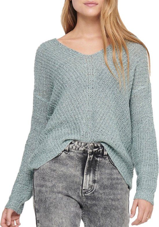 JDY New Megan Knit Trui Vrouwen - Aquablauw - Maat XL
