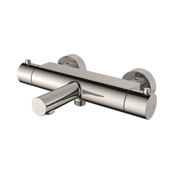 Wiesbaden Style Thermostatische Badmengkraan Cooltouch Geborsteld Staal 29.1721