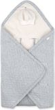 BEMINI Voetenzak - Biside 0-12m - Warme gewatteerde teddy - Mix grey