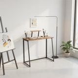FurnitureR Multifunctionele opvouwbare tafel voor creatieve vrije tijd, houten oppervlak met verhoogd rek, ideaal voor tekenen, kunstenaars, creatieve vrije tijd, gemakkelijk te verplaatsen, 80 x 40 x