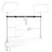 NEEWER 3-5ft Horizontale giekarm Alleen voor NEEWER NK002 & NK003 Overhead Desk Camera Mount Rig Webcam Stand, Telescopische Kruisarm voor Telefoonhouder LED Licht Video-opname Streaming, NK009