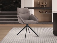 Fauteuil pivotant MAGDA poivre