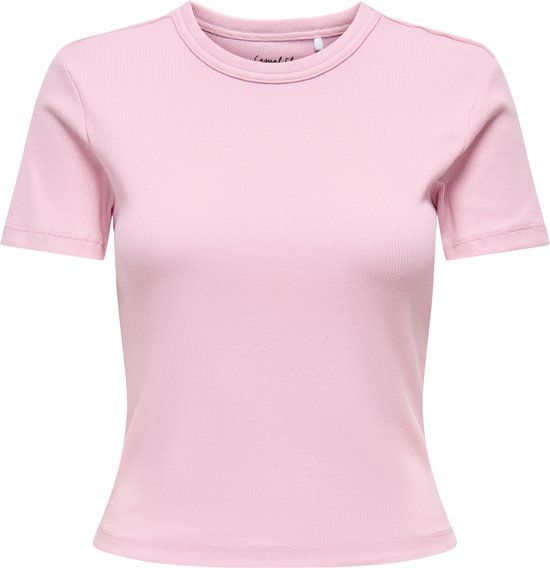 ONLY Onlval Life S/S O-Neck Top Cc JRS - T-shirt - Dames - L - Romance Rose