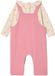 Vertbaudet Babyset salopette pour bébé fille rose