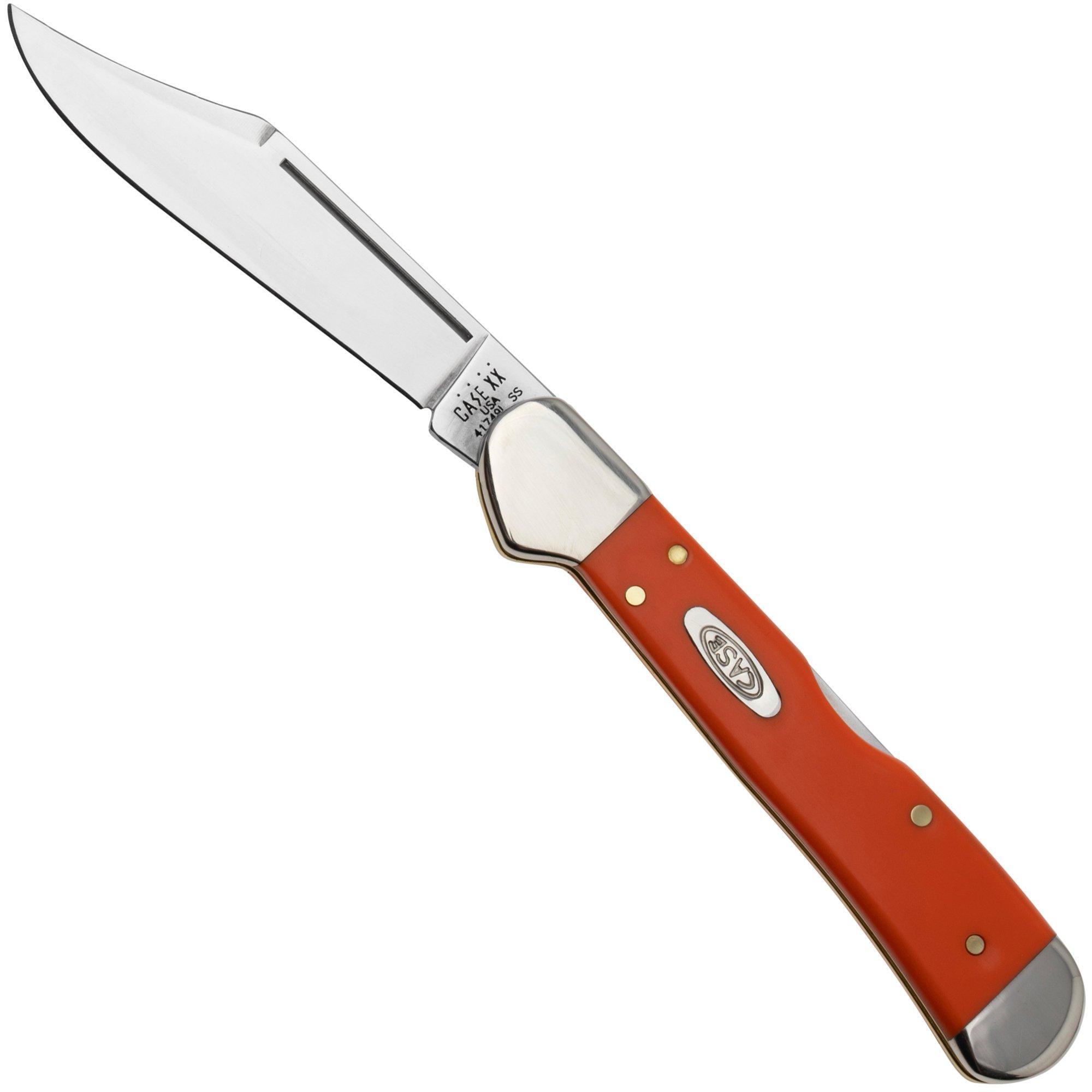 Case Knives Case Mini Copperlock 80515 Smooth Orange Synthetic 41749L SS zakmes