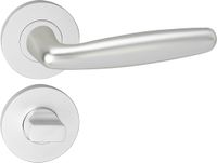 Impresso Deurkruk - Cambridge - Aluminium - Voor binnen - Rond met rond toiletrozet - 2 stuks