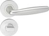 Impresso Deurkruk - Cambridge - Aluminium - Voor binnen - Rond met rond toiletrozet - 2 stuks