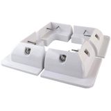 Offgridtec 006530 ABS-hoekprofielset Light Duty, wit, 150 x 150 mm, 1 stuk